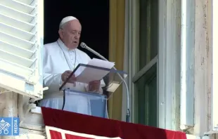 Papa Francisco na oração do Ângelus.