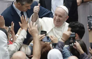 Papa Francisco na Audiência Geral.