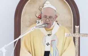 Papa Francisco celebra missa em Budapeste.