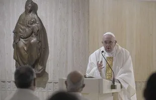 Papa Francisco na Missa da Casa de Santa Marta.