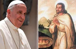 Papa Francisco e São Juan Diego.