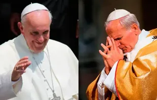 Papa Francisco e são João Paulo II