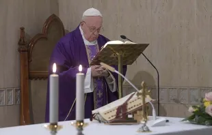 Papa Francisco na Missa da Casa Santa Marta.