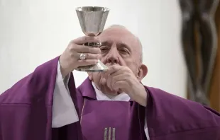 Papa Francisco na Missa na Casa Santa Marta.