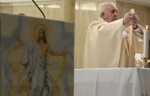 Papa Francisco na Missa da Casa Santa Marta.