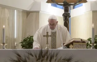 Imagem referencial. Papa Francisco na Missa na Casa Santa Marta.