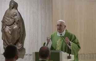 Papa Francisco na Missa da Casa de Santa Marta.