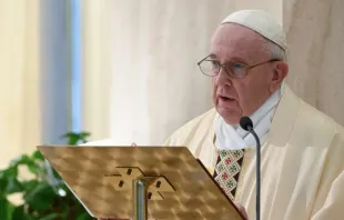 Papa Francisco na Missa da Casa Santa Marta.