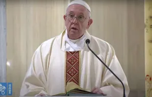 Papa Francisco na Missa da Casa Santa Marta.