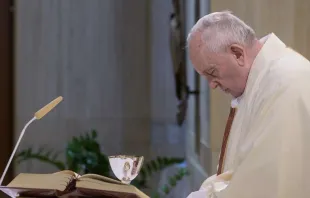 Papa Francisco na Missa na Casa Santa Marta.