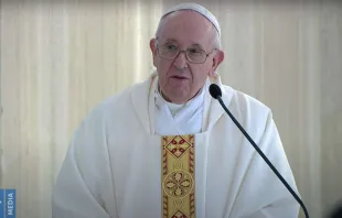 Papa Francisco na Missa na Casa Santa Marta.