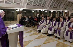 Papa Francisco na Missa na Casa Santa Marta.