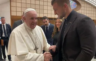 Papa Francisco com Tim Tebow.