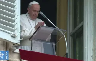 Papa Francisco na oração do Ângelus.