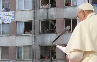 Papa Francisco no bairro Luník IX em Kosice, Eslováquia 