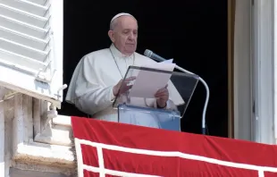 Papa Francisco na oração do Angelus.