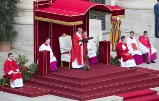 Papa pronunciou sua homilia na Missa.