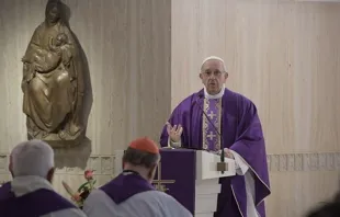 Papa durante a Missa.