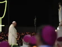 O papa Francisco em Fátima, em 2017