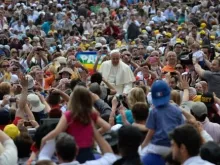 O Papa Francisco hoje na Audiência Geral.