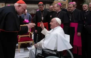 Papa Francisco com membros da Conferência Episcopal Alemã