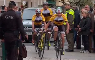 Peregrinos chegam de bicicleta a Fátima 