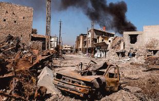 Ruínas da região oeste de Mosul 