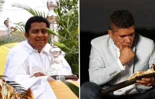 Os sacerdotes Iván Añorve Jaimes e Germain Muñiz García. Fotos: Facebook da Diocese de Chilpancingo-Chilapa