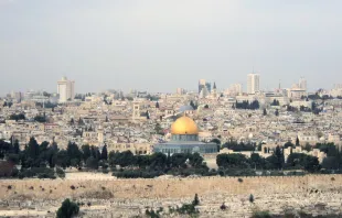 Esplanada das mesquitas em Jerusalém.