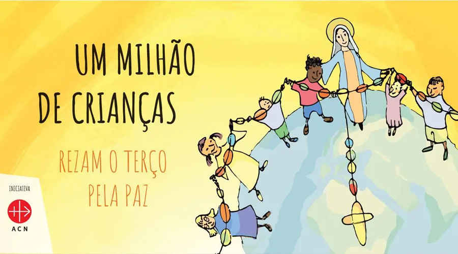 Um milhão de crianças rezam o Terço por um mundo melhor