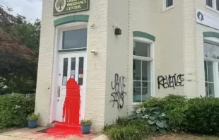 Ato de vandalismo contra o Capitol Hill Pregnancy Center, em 3 de junho de 2022