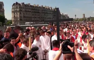 Via-Sacra em Paris ao redor da Catedral de Notre Dame.