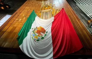 Imagem original da Virgem de Guadalupe em seu santuário na Cidade do México. Crédito: David Ramos