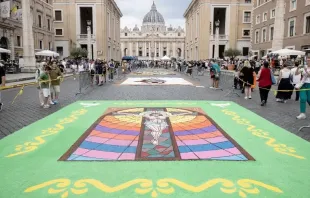 A "infiorata storica" volta a Roma